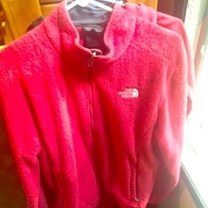 Medium Strawberry Red North Face Jacket